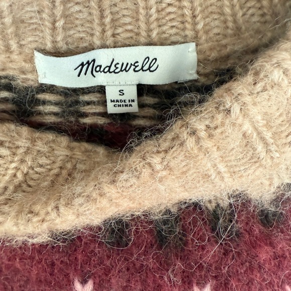 Madewell fair aisle, alpaca blend sweater small - Picture 9 of 10